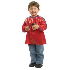 Colorations Long Sleeve Toddler Smock – Kids Smock for Painting and Crafting, Latex-Free and Easy to Clean – Long Sleeve Smock for Kids Measures 15” x 16 ½” with Elastic Cuffs