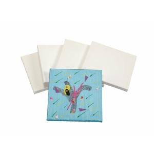 Colorations® Stretched Canvas, Set of 24, Value Pack, Great for Art, Ideal for Artists, Educators, Students, Make Your Art A Keepsake, Each Measures 8’’ x 8’’, 100% Cotton Canvas, White Gesso-Primed