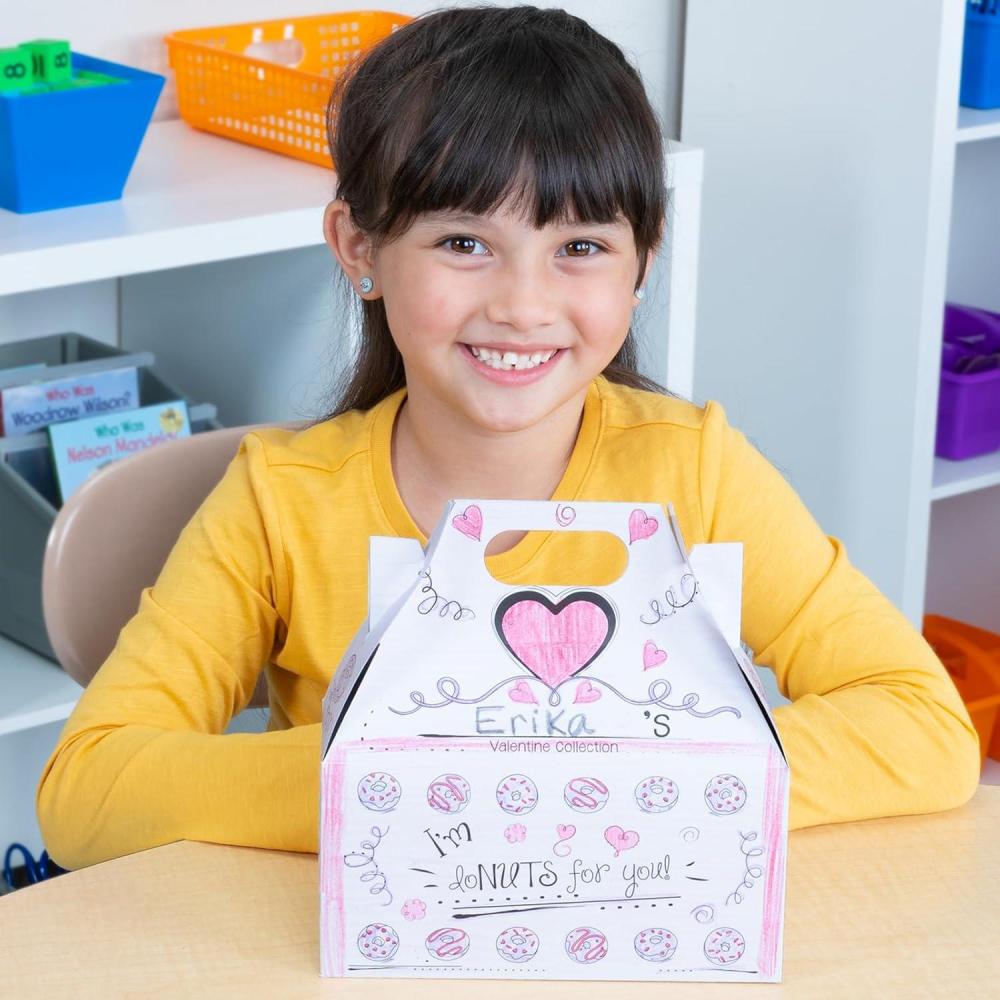 imageReally Good Stuff Donuts ReadytoDecorate Valentine Holder  12 Boxes