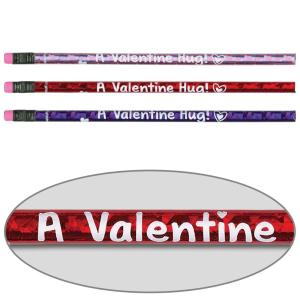 Really Good Stuff Valentine Hug from Your Teacher Pencils – 12 Pencils