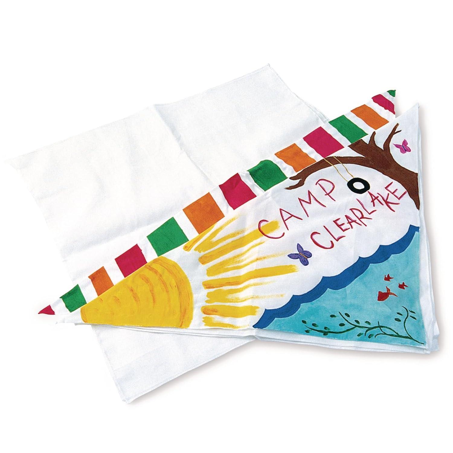 imageColorations BANDANNA Decorate Your Own Bandannas Pack of 12