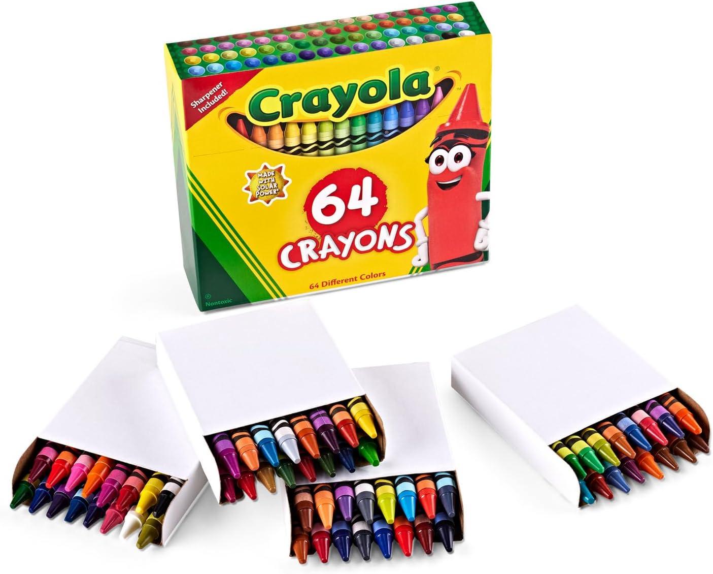imageCrayola Crayons Regular Size 64 Count with Sharpener