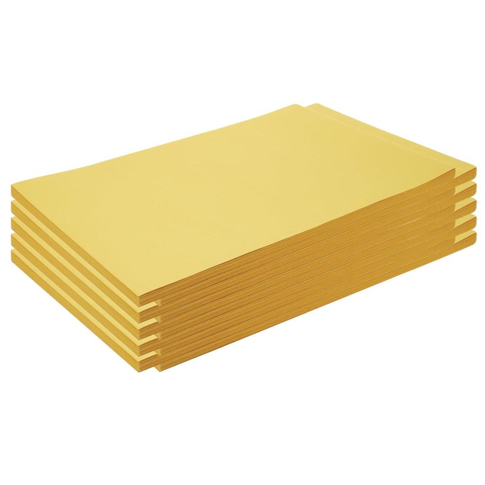 imageColorations 12quot x 18quot Mediumweight Yellow Construction Paper  500 Sheets Bulk Pack Art Paper Arts and Crafts School Supplies Drawing Coloring Painting 3D Art Paper