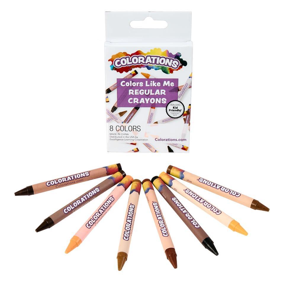 imageColors Like me Crayons 8 Colors Regular Size Assortment of 8 Realistic Skin Tones Diversity Inclusion ampamp Equity Multicultural Expression