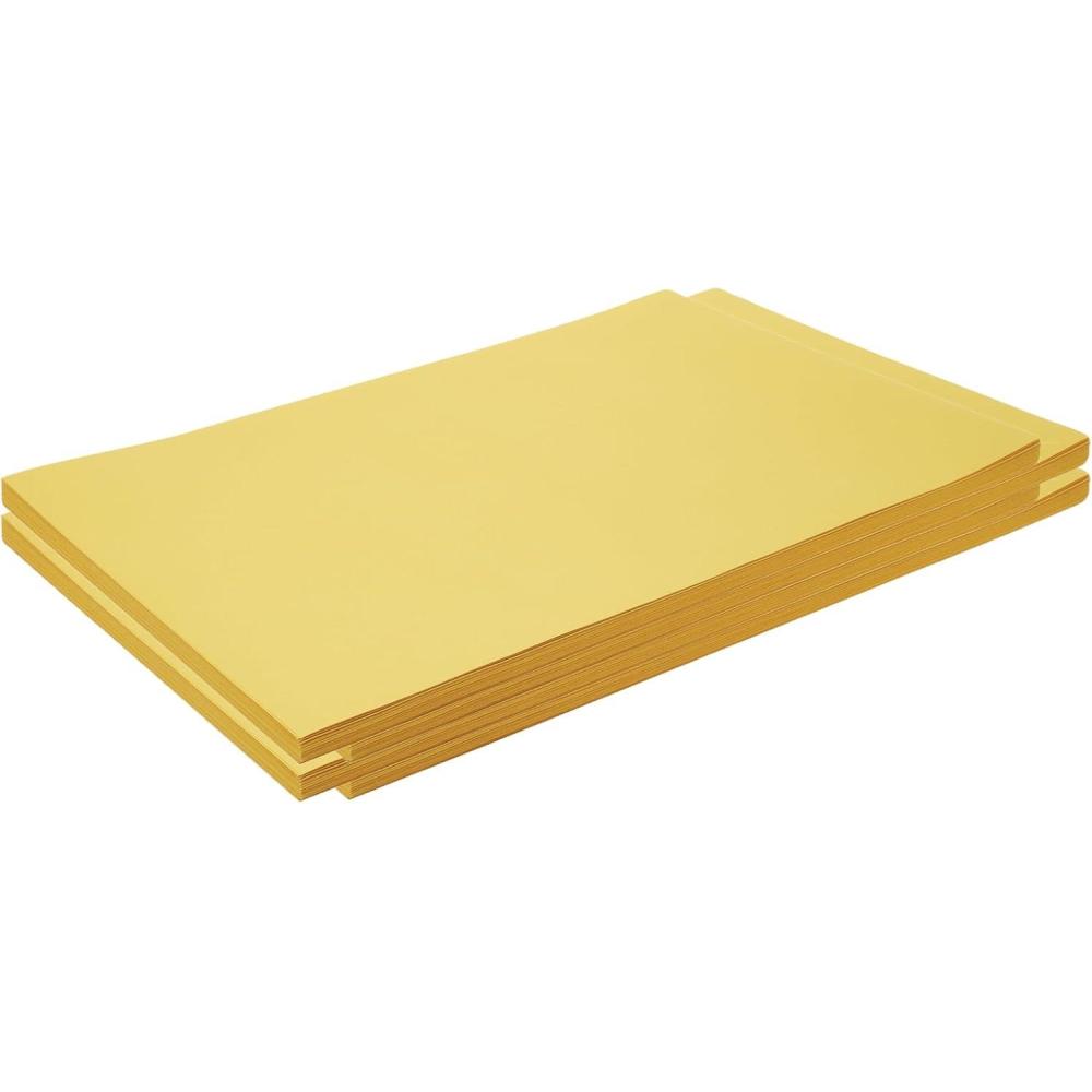 imageConstruction PaperYellow12 inches x 18 inches200 SheetsHeavyweight Construction PaperCraftsArtKids ArtPaintingColoringDrawingCreatingPaperArt ProjectAll Purpose