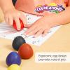 Colorations Chubby Non-Toxic Crayons for Toddlers, Palm Grip Eggs, 8 Colors, Set of 24, Shape is Easy for Young Children to Grip, Hold & Draw, Crayons Glide Easily, Non Toxic Crayons, Kids Crayons