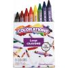 Colorations Large Crayons – 8 Colors per Set, 24 Sets Included, 192 Total Crayons, Each Set Individually Packaged, Personalize & Decorate for Gifts, Arts & Craft Craft for Children(1 Count (Pack of 1))