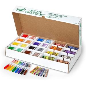 Crayola Crayons and Washable Markers Classpack (256ct), Bulk Markers for Kids, Teacher Art Supplies for Preschool & Kindergarten Classrooms