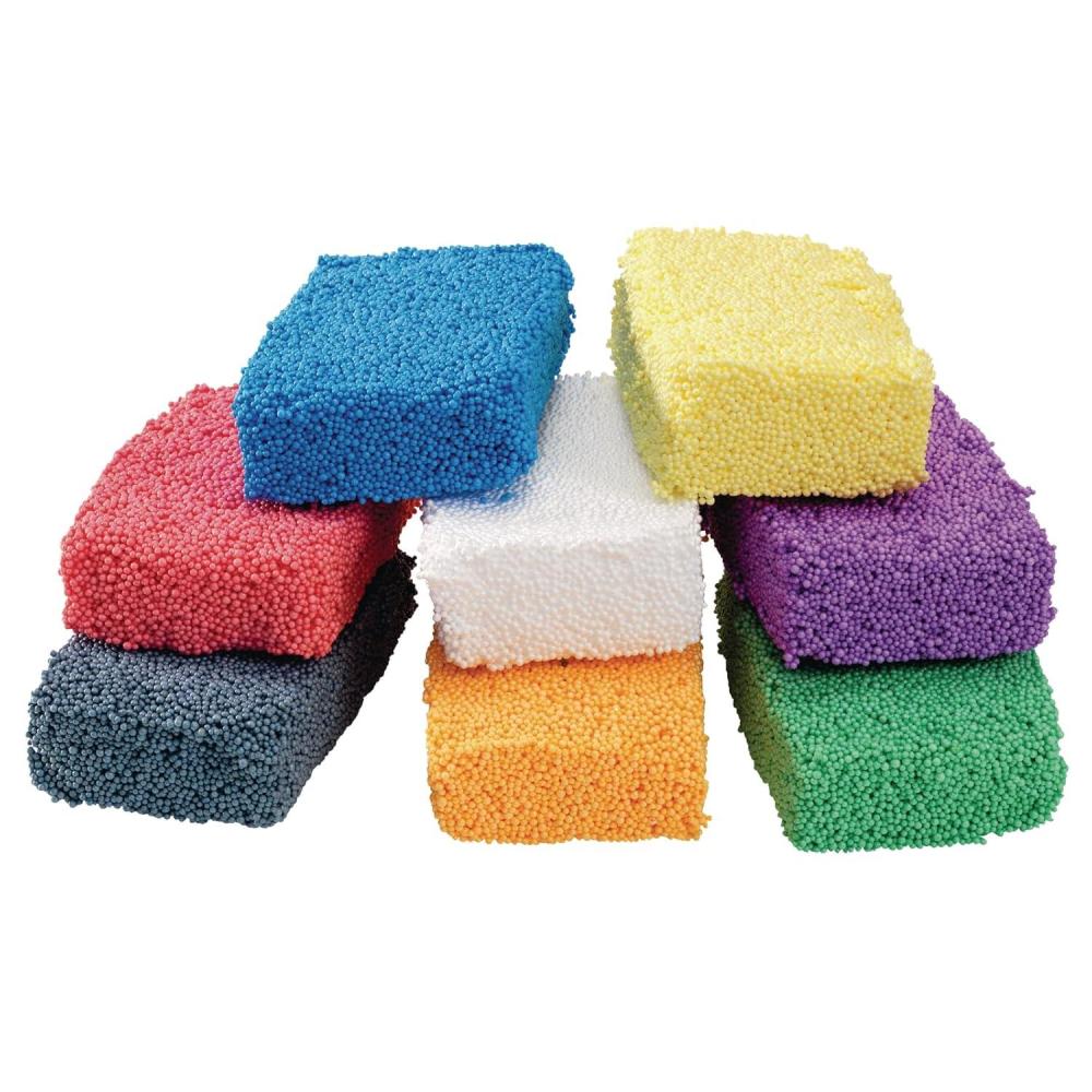 imageColorations FOAMSAM IncredibleFoam Dough 8 Colors 1 Ounce Each for Kids Educational Arts ampamp Crafts Kindergarten ampamp PreK Kids Toys MessFree