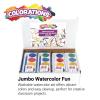 Colorations Jumbo Washable Watercolor Classroom Pack (60 Piece Set) – Includes Regular and Glitter Watercolor Trays, Refills, Brushes, Storage Case – Always Have Refills on Hand – Great for Groups
