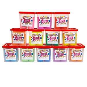 Colorations Wheat & Gluten Free Primary and Neon Color Dough 1.5lbs ea | Non-Toxic, Play Dough, Bulk Set, Sensory Kit, Party Favors, Classroom Pack(Full Set)