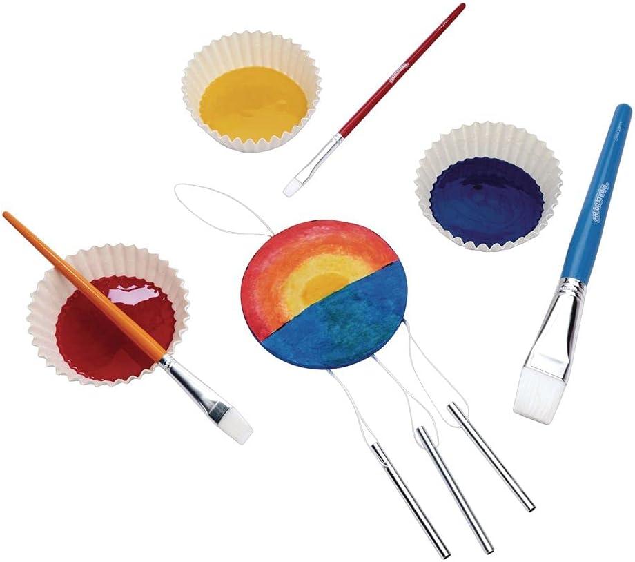 imageColorations Decorate Your Own Wooden Wind Chimes Kit Set of 6 Ready to Decorate and Create Unique and Personal Designs Fun Kids Craft Project Individually Packaged