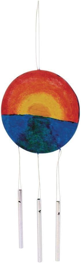 imageColorations Decorate Your Own Wooden Wind Chimes Kit Set of 6 Ready to Decorate and Create Unique and Personal Designs Fun Kids Craft Project Individually Packaged