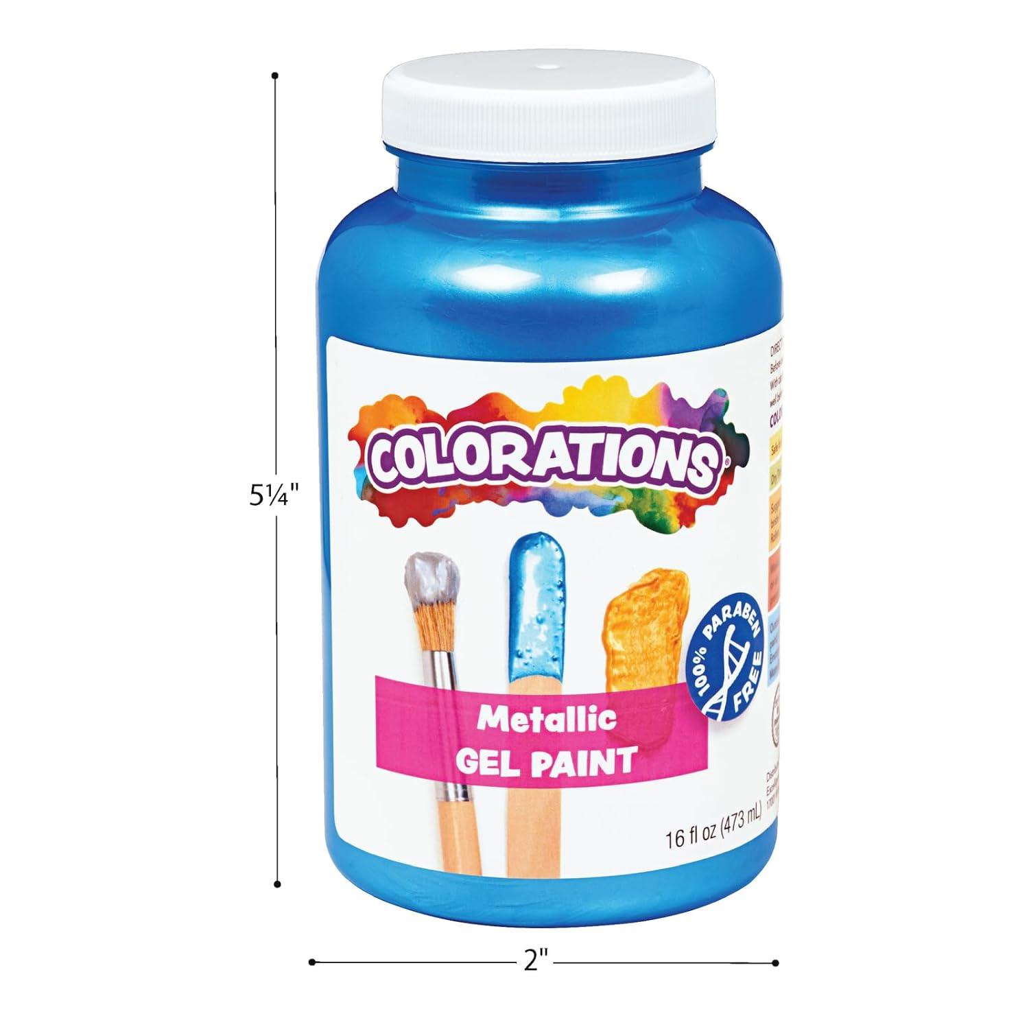 imageColorations Metallic Gel Paint Pink 16 oz Item CMPPIMettalic Silver