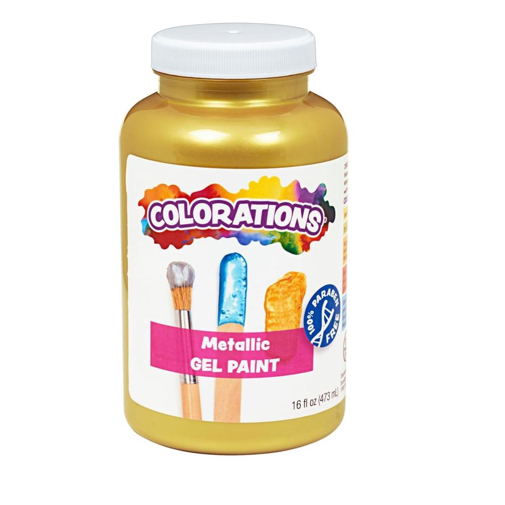 imageColorations Metallic Gel Paint Pink  16 oz Item  CMPPIMetallic Gold