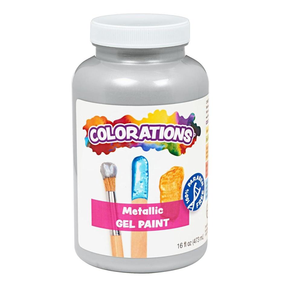 imageColorations Metallic Gel Paint Pink  16 oz Item  CMPPIMettalic Silver