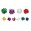 Colorations Glitter Pom-Poms, Pack of 300 – Colorful Pom-Poms for Arts and Crafts, Soft, Plush Acrylic – Versatile and Fun, Assorted Craft Poms-Poms Range from ¼” to 1 ¼”