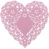 Hygloss Heart Doilies – 100 Pcs -4-Inch Pink Paper Heart Shaped Doilies for Valentines Crafts, Table Settings – Ideal for Valentine Doily(Pink)