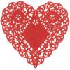 Hygloss Heart Doilies – 100 Pcs -4-Inch Pink Paper Heart Shaped Doilies for Valentines Crafts, Table Settings – Ideal for Valentine Doily(Red)