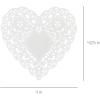 Hygloss Heart Doilies – 100 Pcs -4-Inch Pink Paper Heart Shaped Doilies for Valentines Crafts, Table Settings – Ideal for Valentine Doily(White)