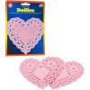 Hygloss Heart Doilies – 100 Pcs -4-Inch Pink Paper Heart Shaped Doilies for Valentines Crafts, Table Settings – Ideal for Valentine Doily(Pink)