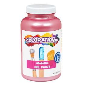 Colorations Metallic Gel Paint, Pink – 16 oz.. (Item # CMPPI)(Pink)