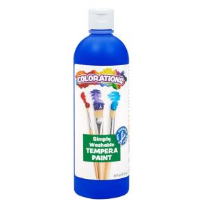Colorations Washable Tempera Paint, 16 fl oz, Violet, Non Toxic, Vibrant, Bold, Kids Paint, Craft, Hobby, Fun, Art Supplies(Blue)
