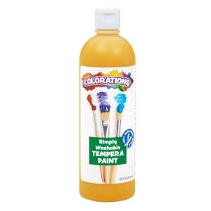 Colorations Washable Tempera Paint, 16 fl oz, Violet, Non Toxic, Vibrant, Bold, Kids Paint, Craft, Hobby, Fun, Art Supplies(Cantaloupe)