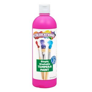 Colorations Washable Tempera Paint, 16 fl oz, Violet, Non Toxic, Vibrant, Bold, Kids Paint, Craft, Hobby, Fun, Art Supplies(Magenta)