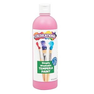 Colorations Washable Tempera Paint, 16 fl oz, Violet, Non Toxic, Vibrant, Bold, Kids Paint, Craft, Hobby, Fun, Art Supplies(Pink)