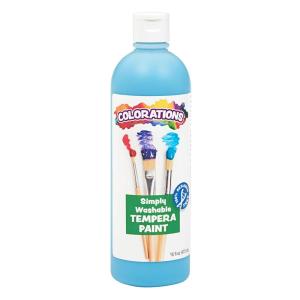 Colorations Washable Tempera Paint, 16 fl oz, Violet, Non Toxic, Vibrant, Bold, Kids Paint, Craft, Hobby, Fun, Art Supplies(Sky Blue)