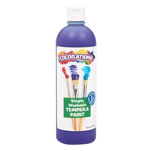 Colorations Washable Tempera Paint, 16 fl oz, Violet, Non Toxic, Vibrant, Bold, Kids Paint, Craft, Hobby, Fun, Art Supplies(Violet)
