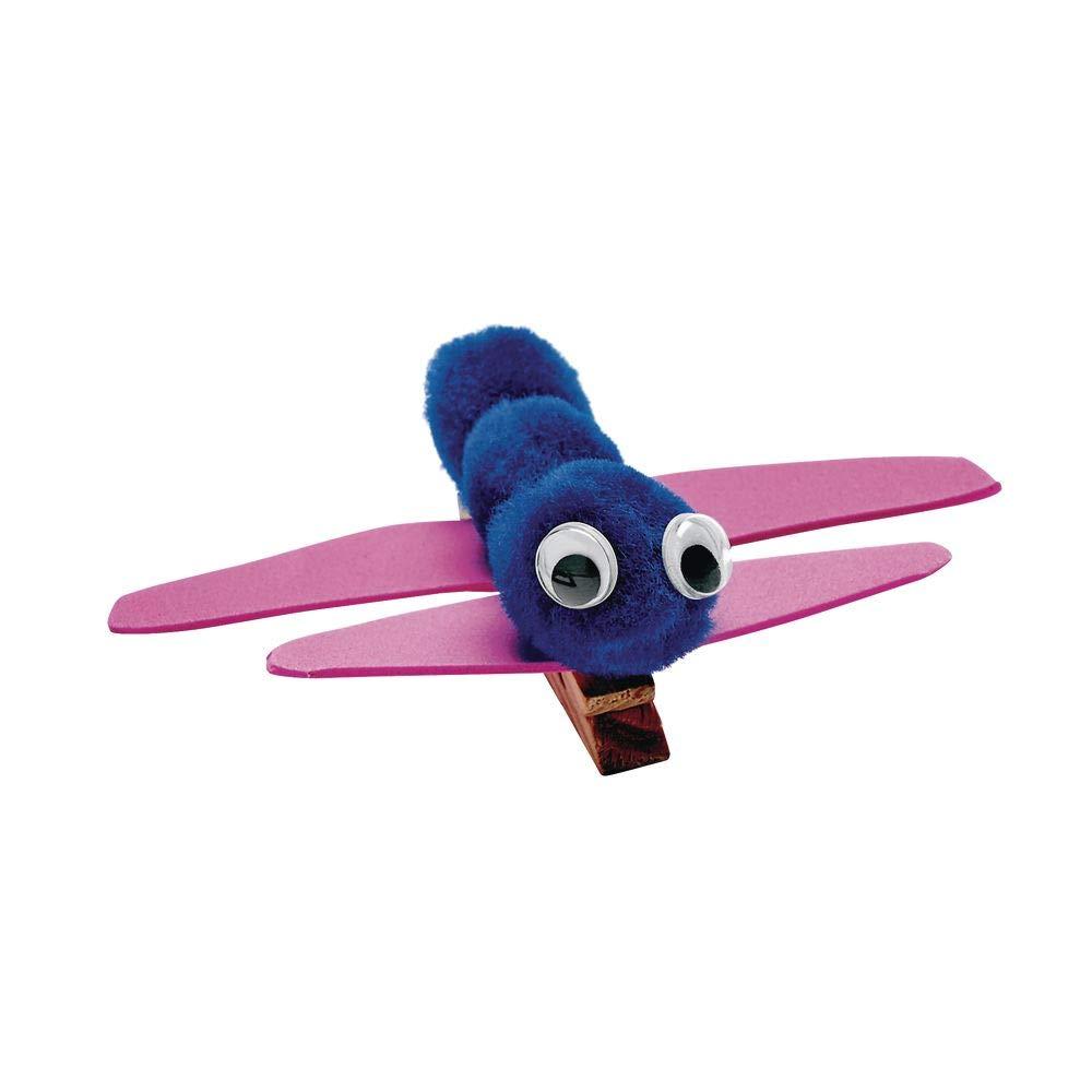 imageColorations PomPoms Pack of 300  Colorful PomPoms for Arts and Crafts Soft Plush TopQuality Acrylic  Versatile and Fun Assorted Craft PomsPoms Range from  to 2Blue