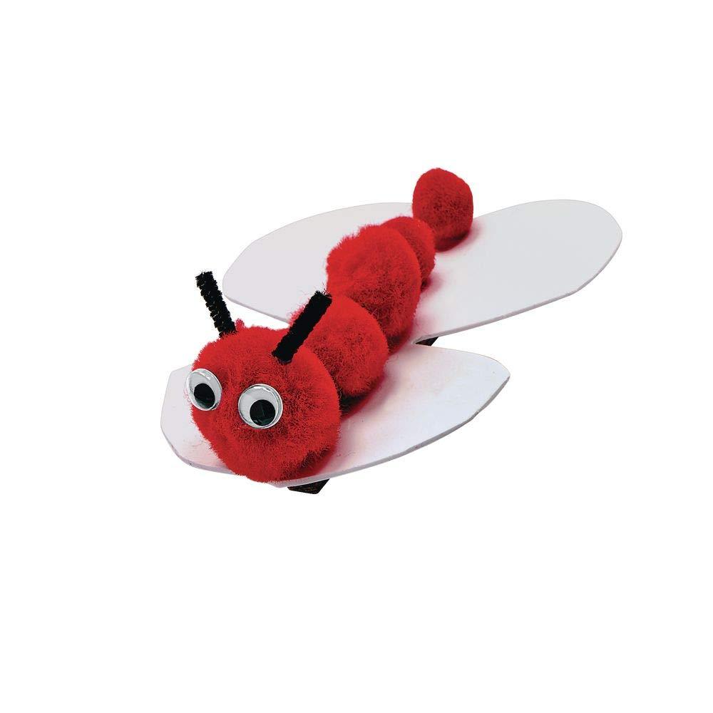 imageColorations PomPoms Pack of 300  Colorful PomPoms for Arts and Crafts Soft Plush TopQuality Acrylic  Versatile and Fun Assorted Craft PomsPoms Range from  to 2Red