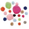 Colorations Pom Poms, 103 Colors , Set of 1200, Assorted Sizes, Plush and thick