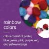 Colorations Super Fluffy Soft Acrylic Jumbo Pom Poms, Set of 50, 2 inches, Resealable Bag, for Kids, Arts & Crafts, DIY Crafts, Hobby Supplies, Creative Craft DIY Material, Quality