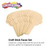 Craft Stick Faces – Set of 20