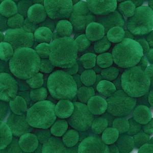 Colorations Pom-Poms, Pack of 300 – Colorful Pom-Poms for Arts and Crafts, Soft, Plush Top-Quality Acrylic – Versatile and Fun, Assorted Craft Poms-Poms Range from ¼” to 2”(Green)