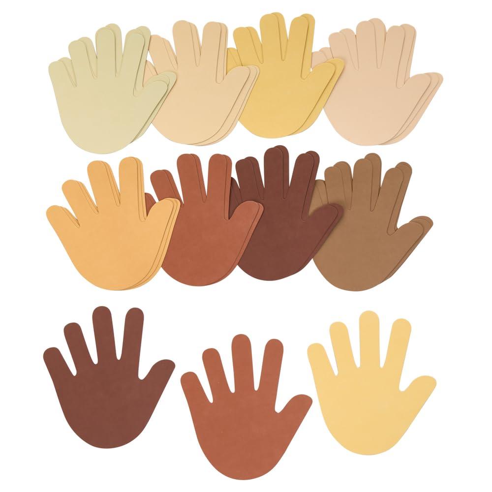 imageColorations Colors Like Me Hand Shapes  Set of 24  People Cutout Skin Tone ampamp Color Multicultural Paper Classroom Decorations Arts ampamp Crafts