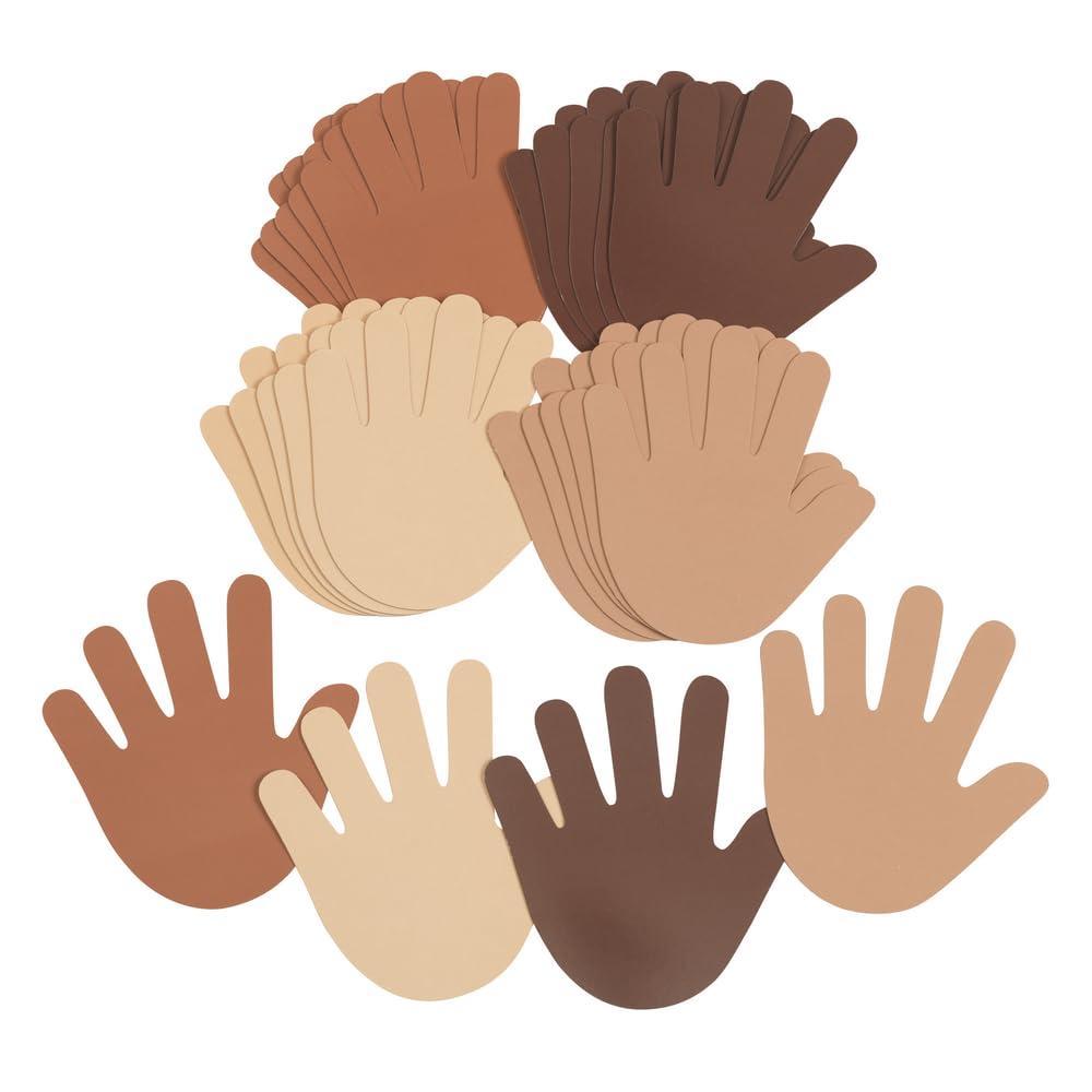 imageColorations Colors Like Me Hand Shapes  Set of 24  People Cutout Skin Tone ampamp Color Multicultural Paper Classroom Decorations Arts ampamp Crafts