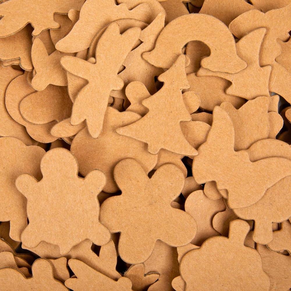 imageColorations Natural Tones Craft Paper Shapes  250 Pieces