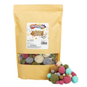 Colorations Natural Tones Color Pom Poms – 300 Pcs