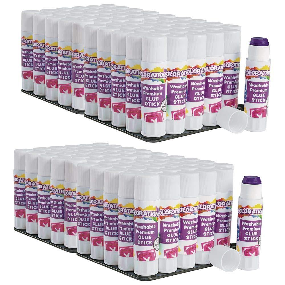 imageColorations Washable Premium Glue Sticks Set of 120 Each Stick 032 OuncesFully Washable Non Toxic Dries Clear Gluing Acid Free Glue Crafts School Supplies Office Home Classroom Projects