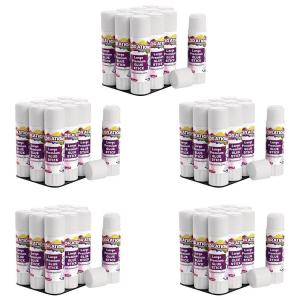 Colorations Premium White Glue Sticks, Set of 60, Stick 0.88 Ounces, Dries Clear, Gluing, Crafts, Arts, School Supplies, Classroom, Projects, Paper, School Glue, Washable, Non Toxic, Acid Free