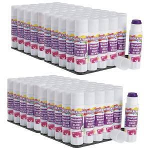 Colorations Washable Premium Glue Sticks, Set of 120, Each Stick 0.32 Ounces,Fully Washable, Non Toxic, Dries Clear, Gluing, Acid Free Glue, Crafts, School Supplies, Office, Home, Classroom, Projects