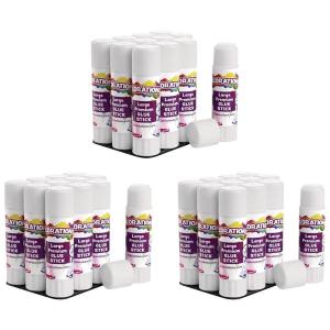 Colorations Premium White Glue Sticks, Set of 36, Stick 0.88 Ounces, Dries Clear, Gluing, Crafts, Arts, School Supplies, Classroom, Projects, Paper, School Glue, Washable, Non Toxic, Acid Free