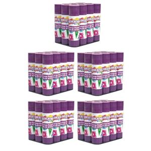 Colorations Purple Glue Sticks, Set of 60, Stick 0.88 Ounces, Dries Clear, Gluing, Crafts, Arts, School Supplies, Office, Home, Classroom, Projects, Paper, School Glue, Washable,Non Toxic, Parties