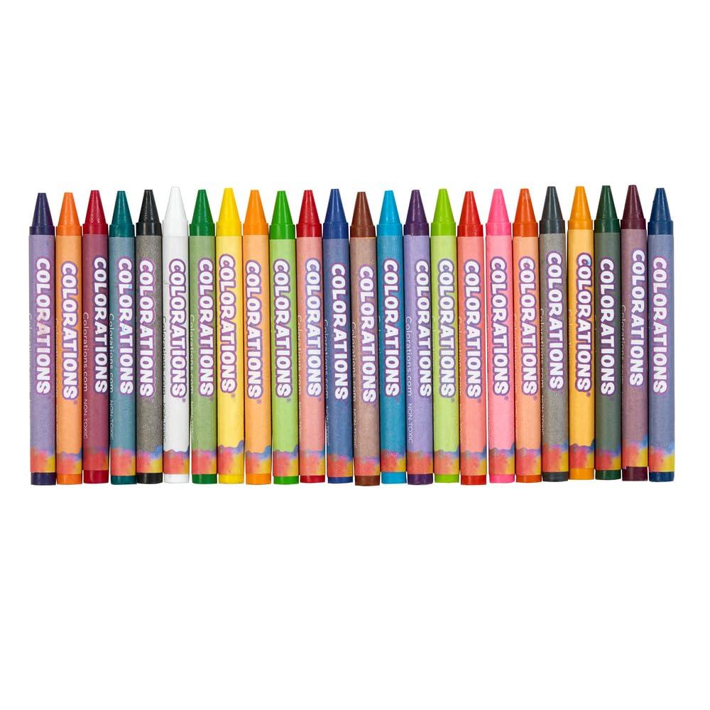 imageColorations 24 Crayons 6 Packs Total of 144 Colorations Crayons Set of 24 Colors Non Toxic Crayons Crayons for Kids Crayons for Toddlers Kids Crayons Coloring Drawing Toddler Crayons