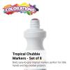 Colorations TSPONGE Tropical Chubbie Markers (Pack of 8)
