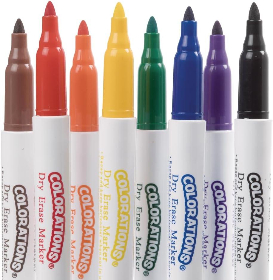imageColorations Dry Erase Markers Fine Tip Value Pack  Set of 48